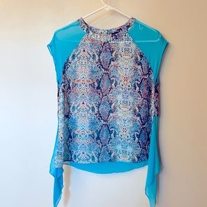 Randy Kemper Graphic Print Blouse